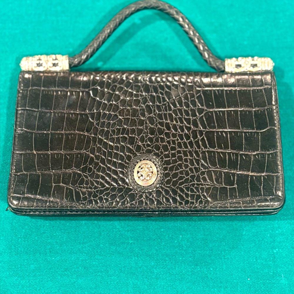 Brighton Vintage Croc embossed clutch organizer - Picture 1 of 10